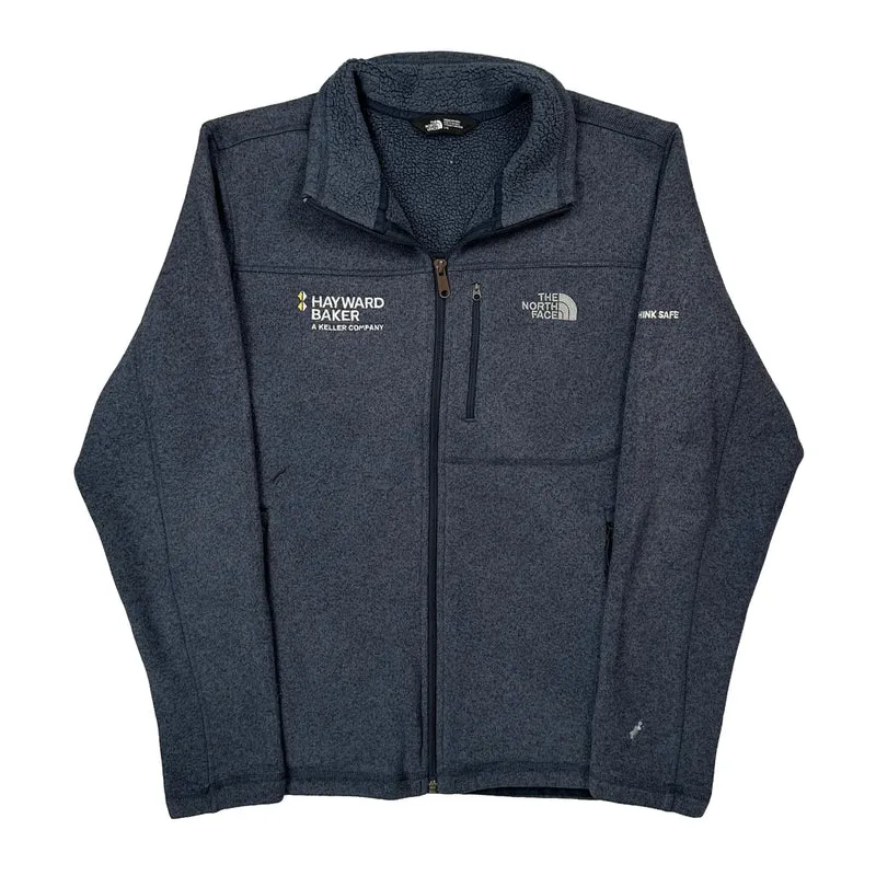 Hayward Baker Logo The North Face Fleece Jacket - Large Blue Polyester