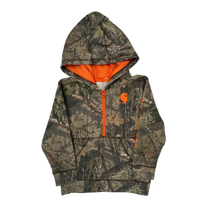 Age 4 Carhartt Camo Hoodie - XS Camo Cotton