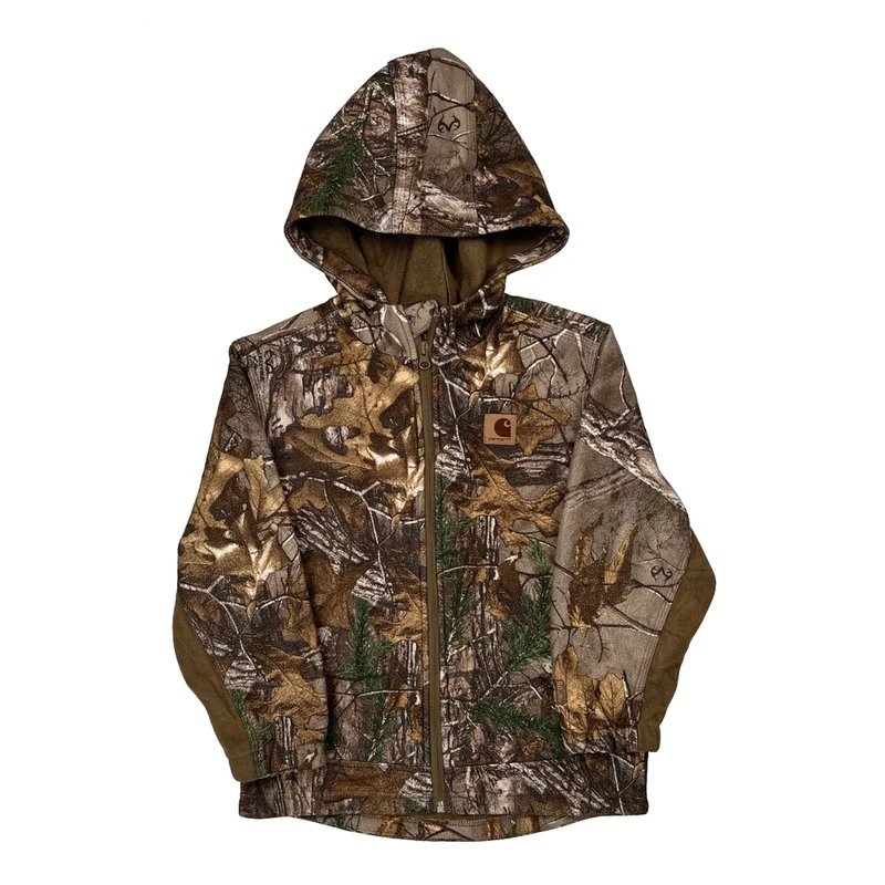 Age 7-8 Carhartt Camo Hoodie - Small Camo Polyester