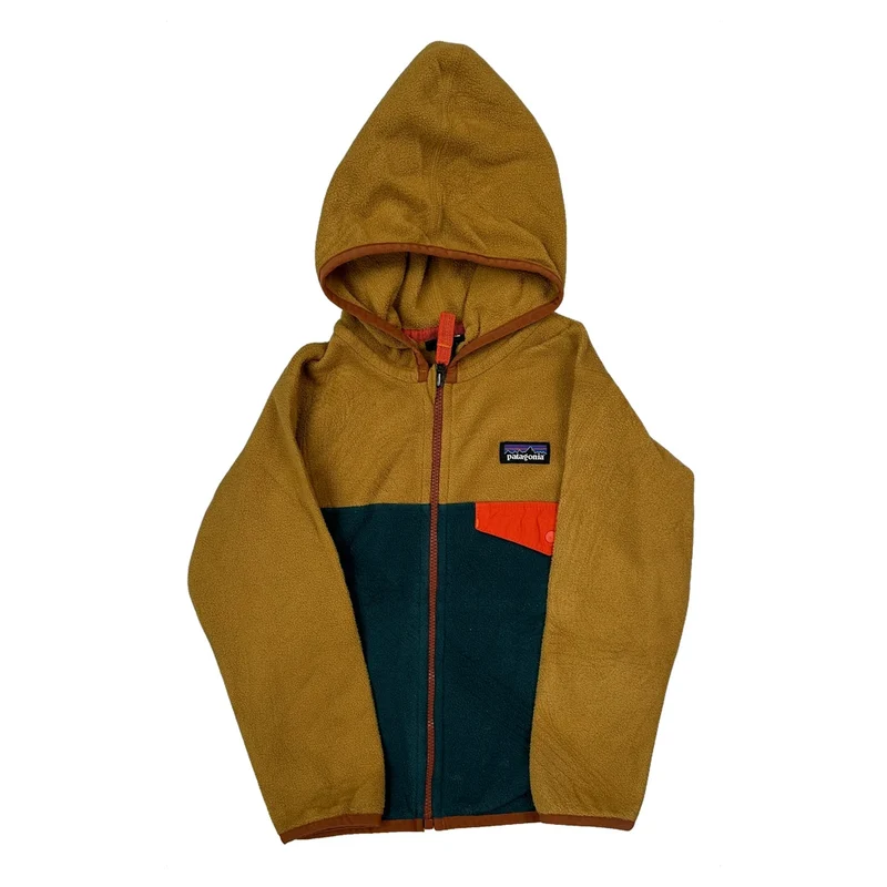 Age 3 Patagonia Hoodie - 2XS Brown Polyester