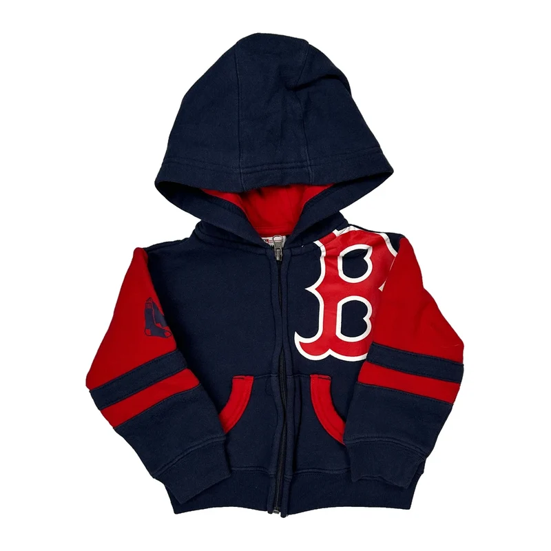 Age 18 Months Mlb Boston Red Sox Hoodie - 3XS Navy Cotton Blend