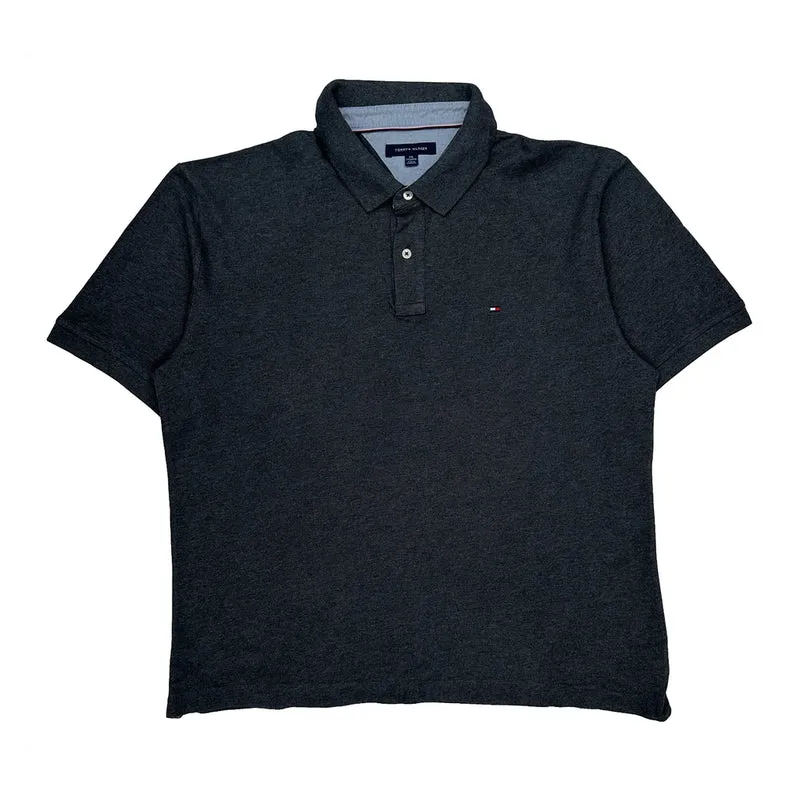Tommy Hilfiger Polo Shirt - 2XL Grey Cotton