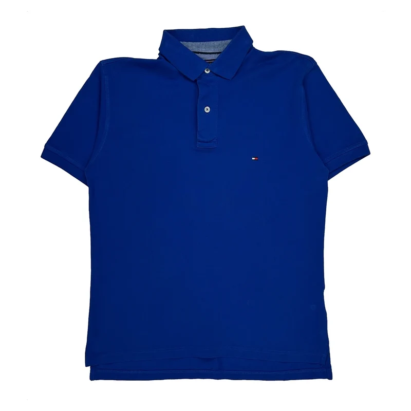 Tommy Hilfiger Polo Shirt - Medium Blue Cotton