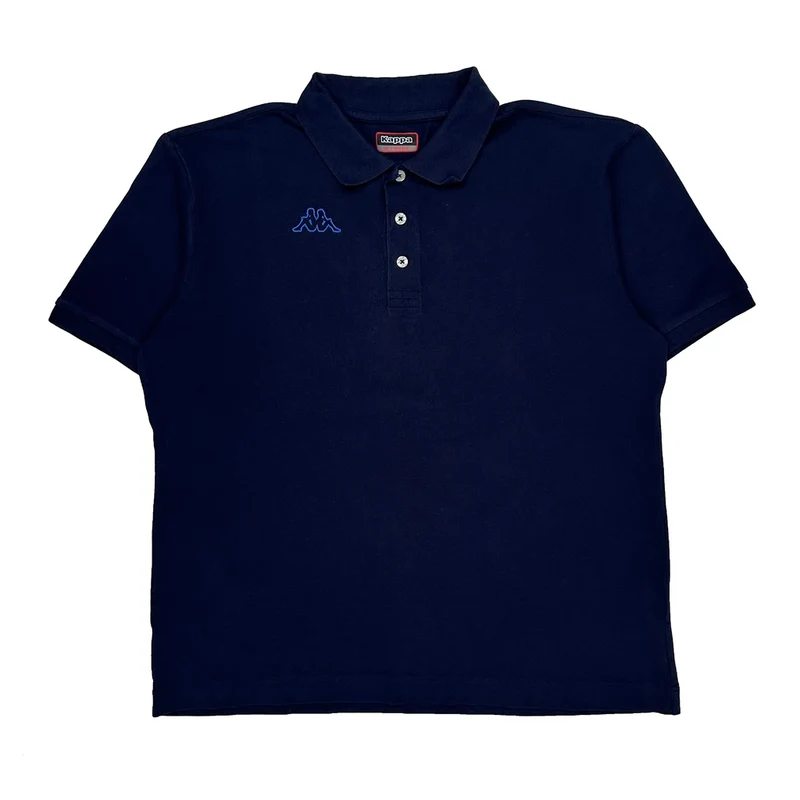 Kappa Polo Shirt - XL Navy Cotton