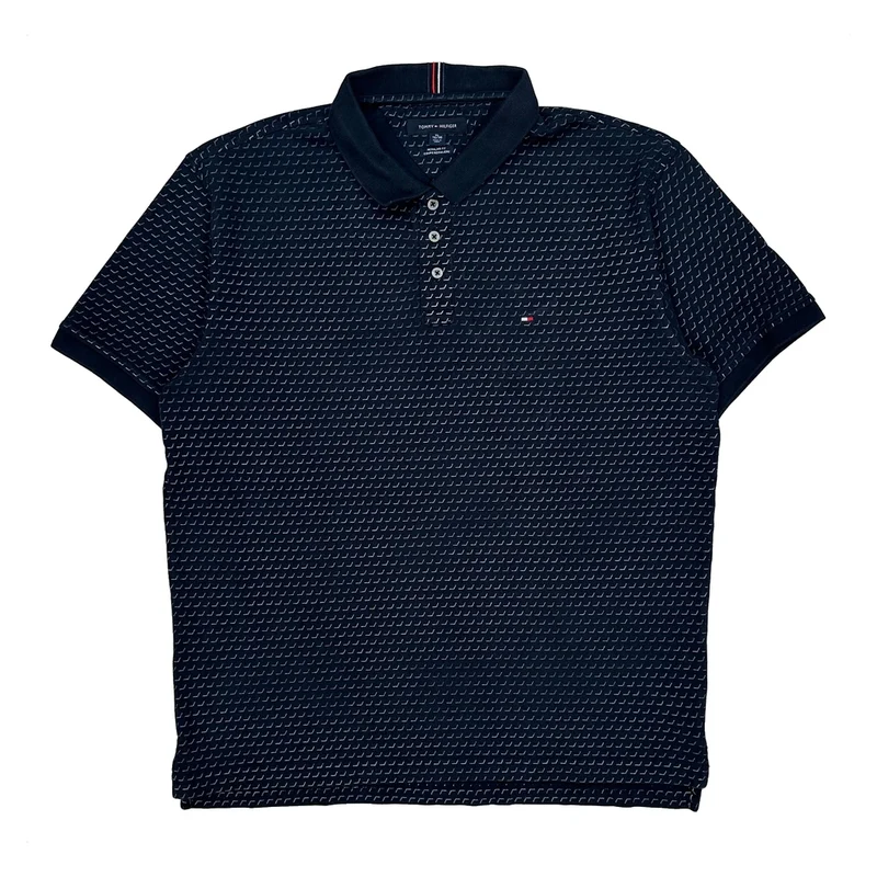 Tommy Hilfiger Polo Shirt - XL Navy Cotton
