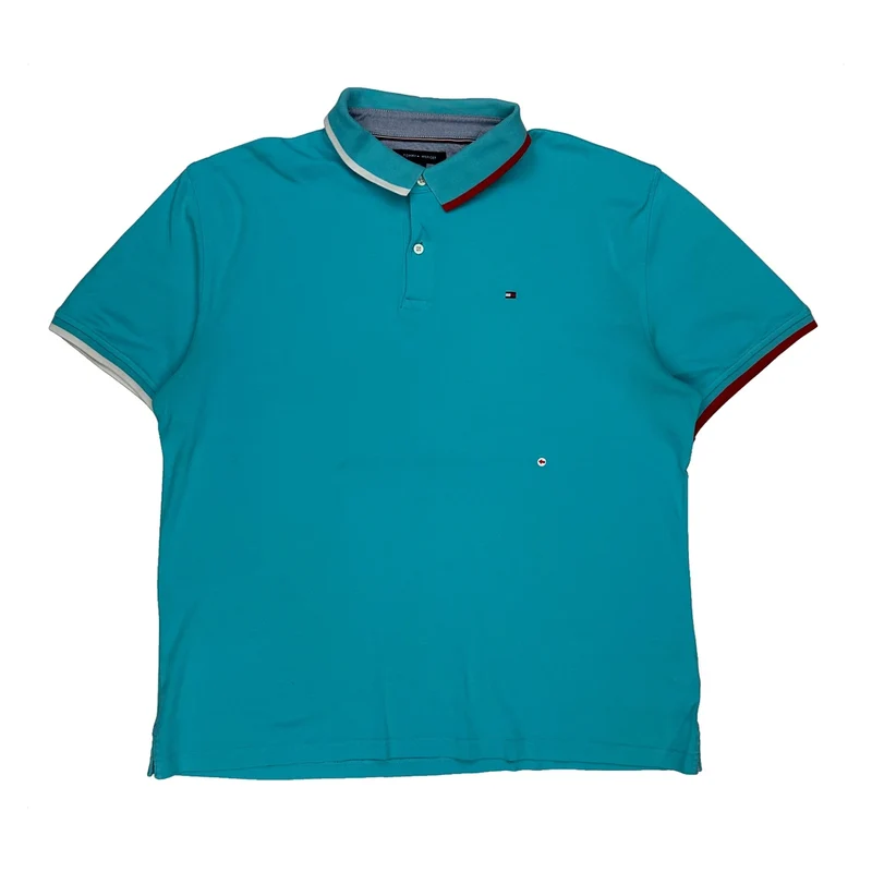 Tommy Hilfiger Polo Shirt - 2XL Blue Cotton