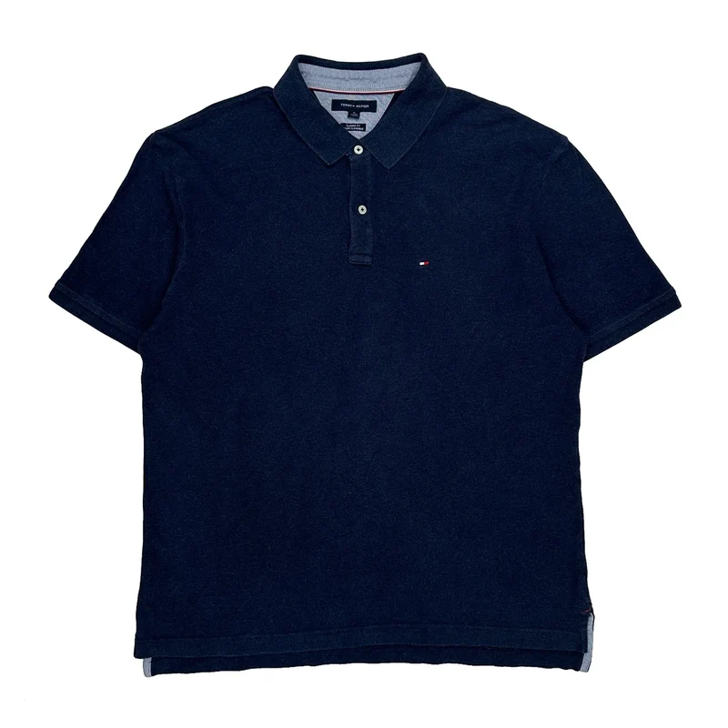 Tommy Hilfiger Polo Shirt - XL Navy Cotton