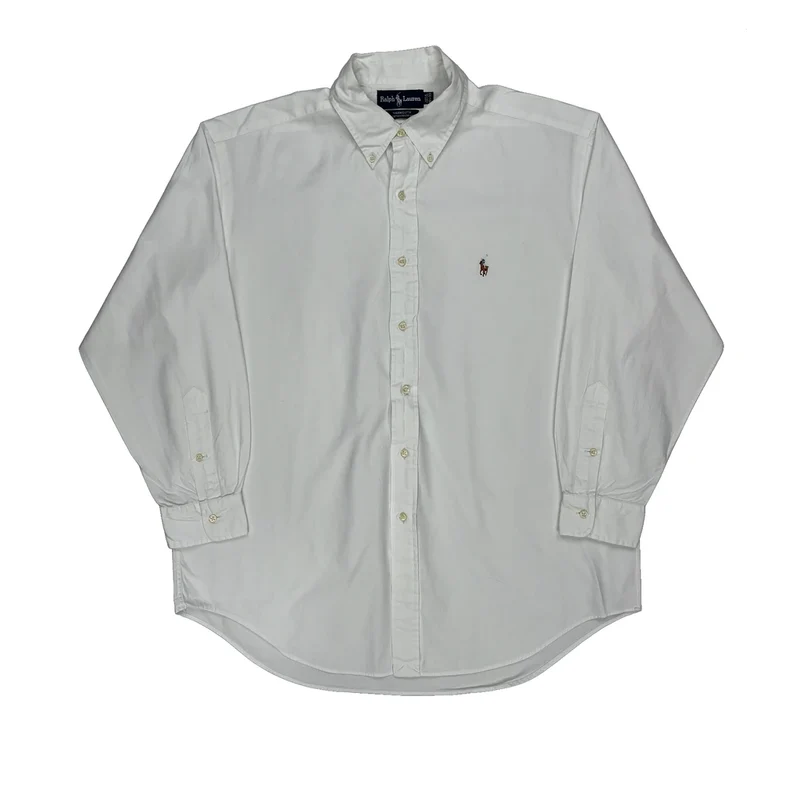 Ralph Lauren Shirt - Large White Cotton