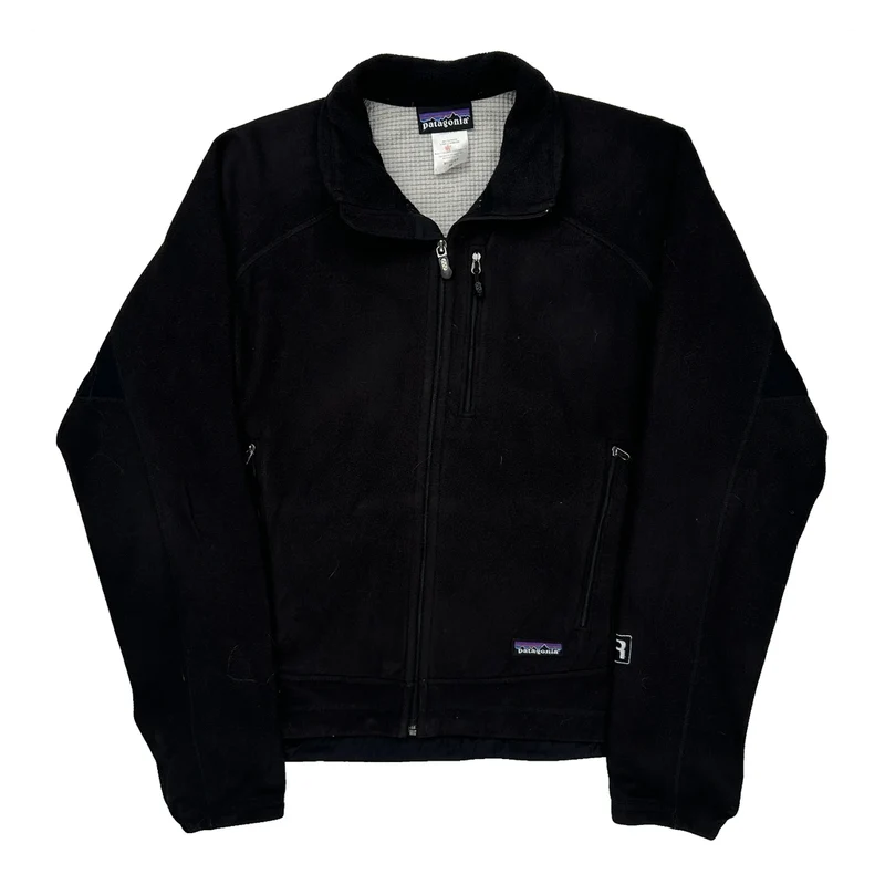 Patagonia Fleece Jacket - Medium Black Polyester