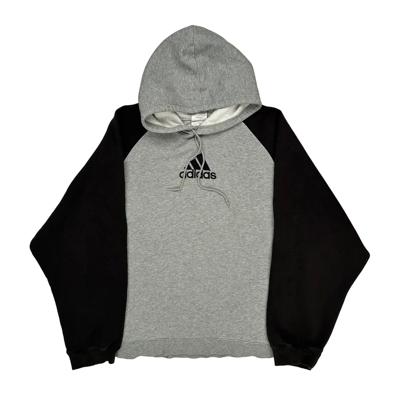 Adidas Hoodie - Large Black Cotton