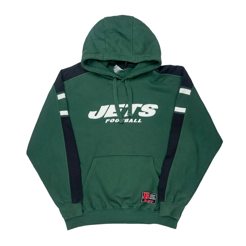 Jets Nfl Football Hoodie - XL Green Cotton