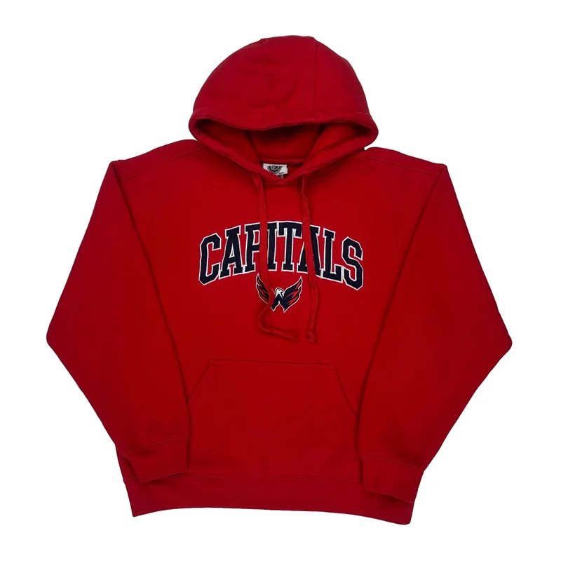 Capitals Nhl Hoodie - Large Red Cotton