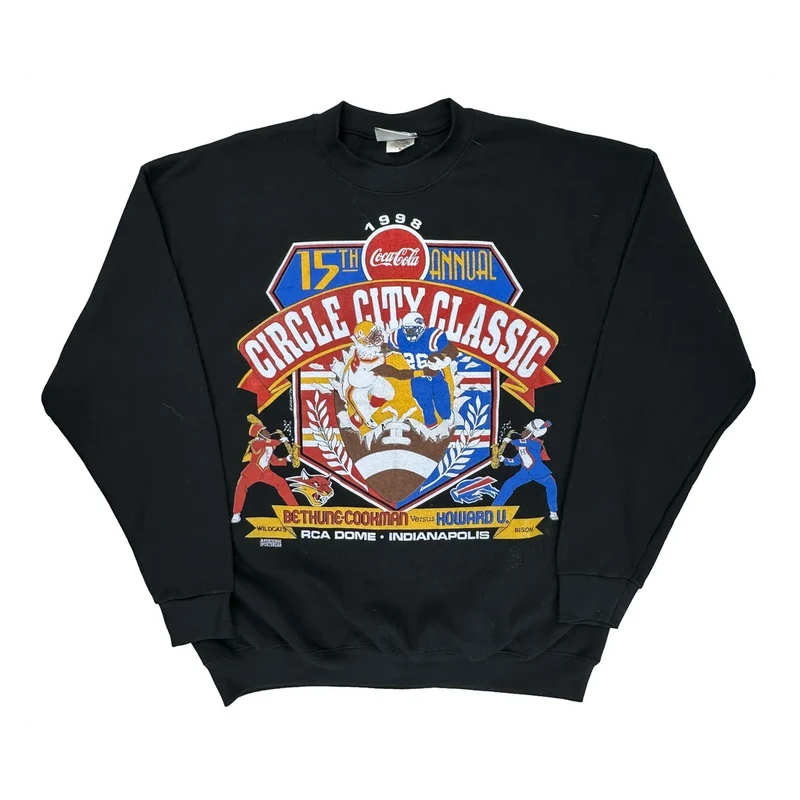 1998 Circle City Classic Lee Graphic Sweatshirt - XL Black Cotton