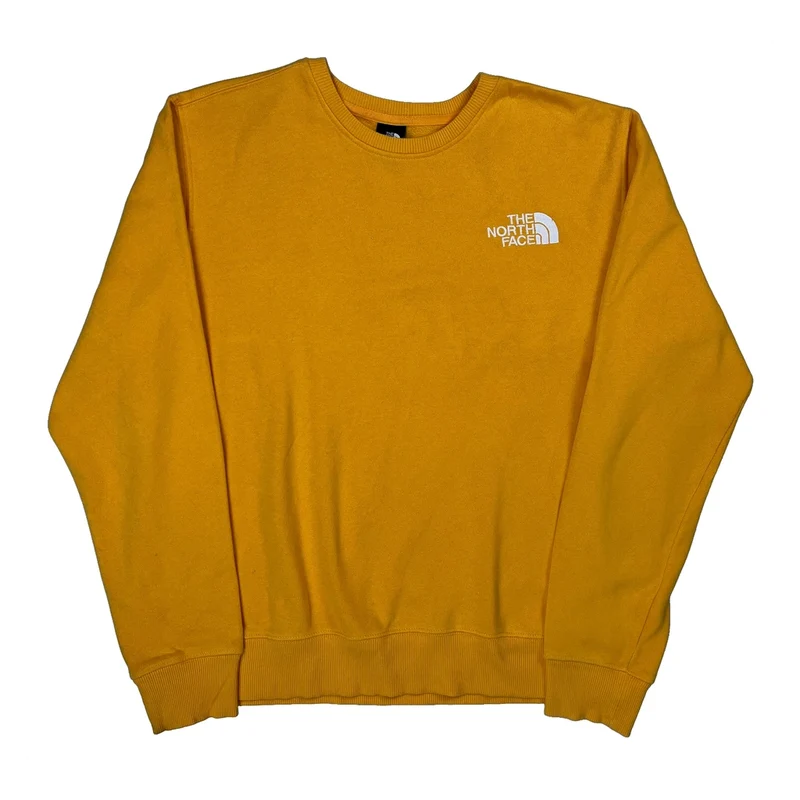 The North Face Sweatshirt - Large Yellow Cotton
