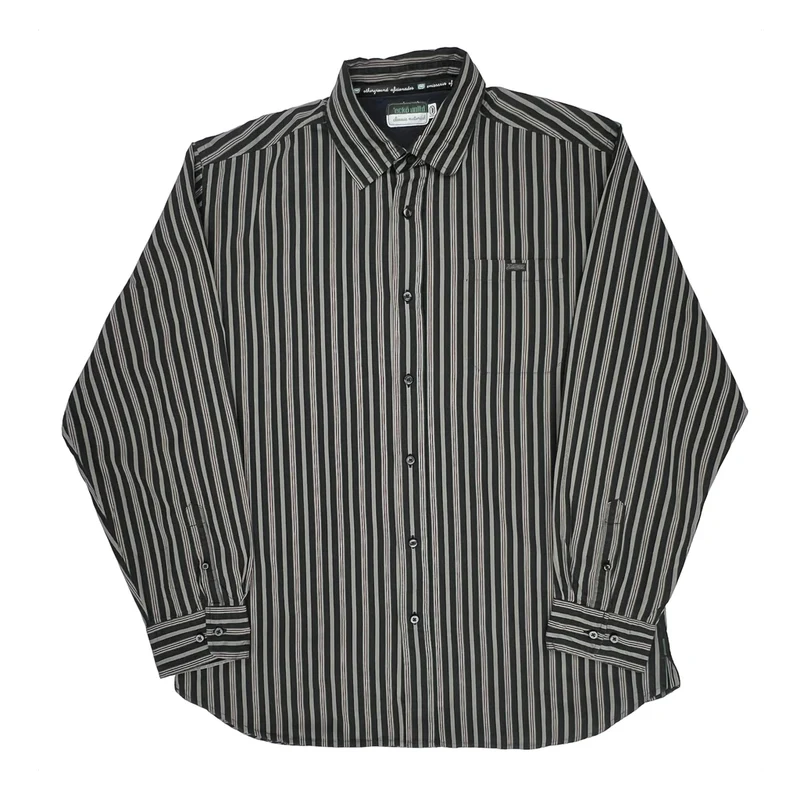 Ecko Unltd Striped Shirt - XL Black Cotton
