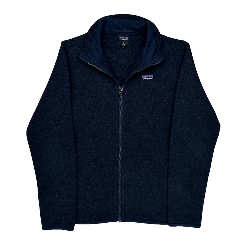 Patagonia Fleece Jacket - Large Navy Polyester