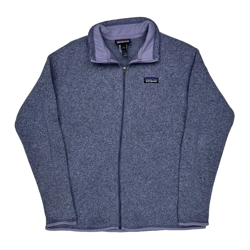 Patagonia Fleece Jacket - Large Blue Polyester