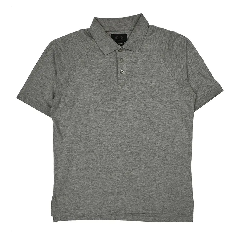 Oakley Polo Shirt - Medium Gray Cotton