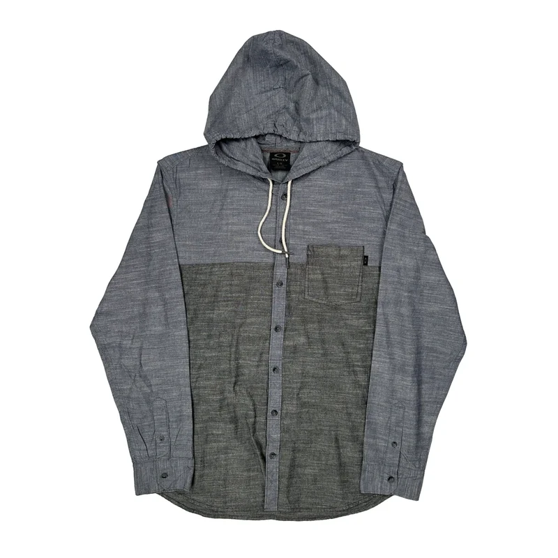 Oakley Shirt - Large Gray Cotton