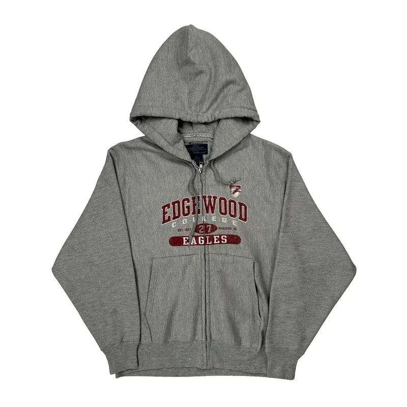 Edgewood College Champion College Hoodie - Medium Grey Cotton Blend