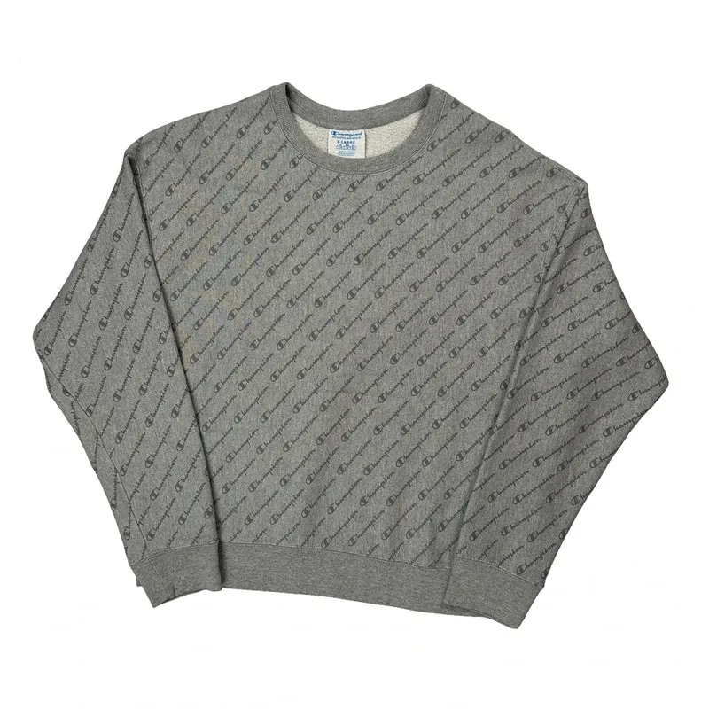 Reverse Weave Champion Sweatshirt - XL Grey Cotton Blend