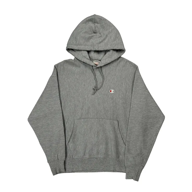 Reverse Weave Champion Hoodie - Medium Grey Cotton Blend