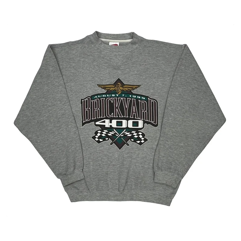 Brickyard 400 Cadre Graphic Sweatshirt - Medium Gray Polyester Blend