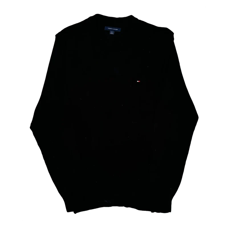 Tommy Hilfiger Sweater - Large Black Cotton