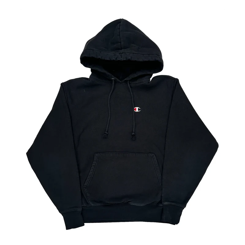 Reverse Weave Champion Hoodie - Medium Black Cotton