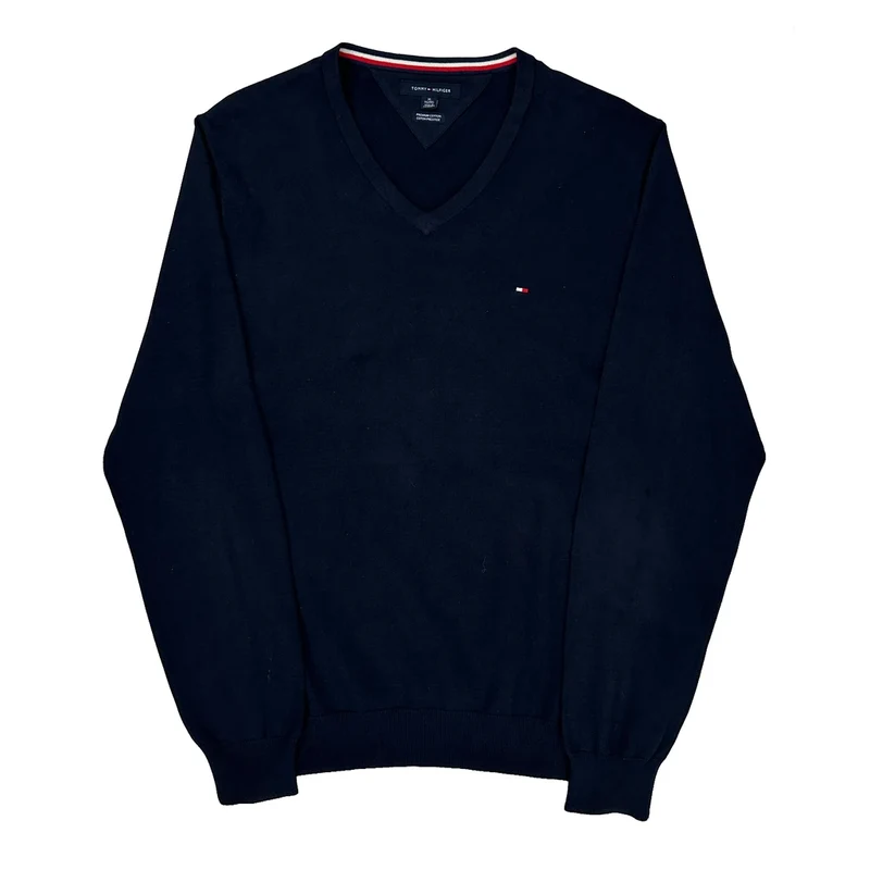 Tommy Hilfiger Sweater - XL Navy Cotton