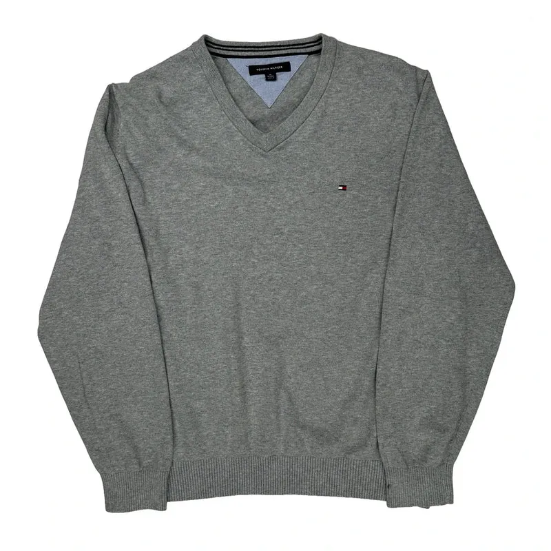 Tommy Hilfiger Sweater - XL Gray Cotton