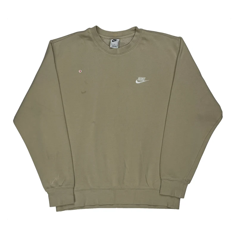 Nike Sweatshirt - Large Beige Cotton