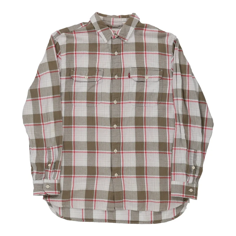 Levis Checked Shirt - Medium Brown Cotton