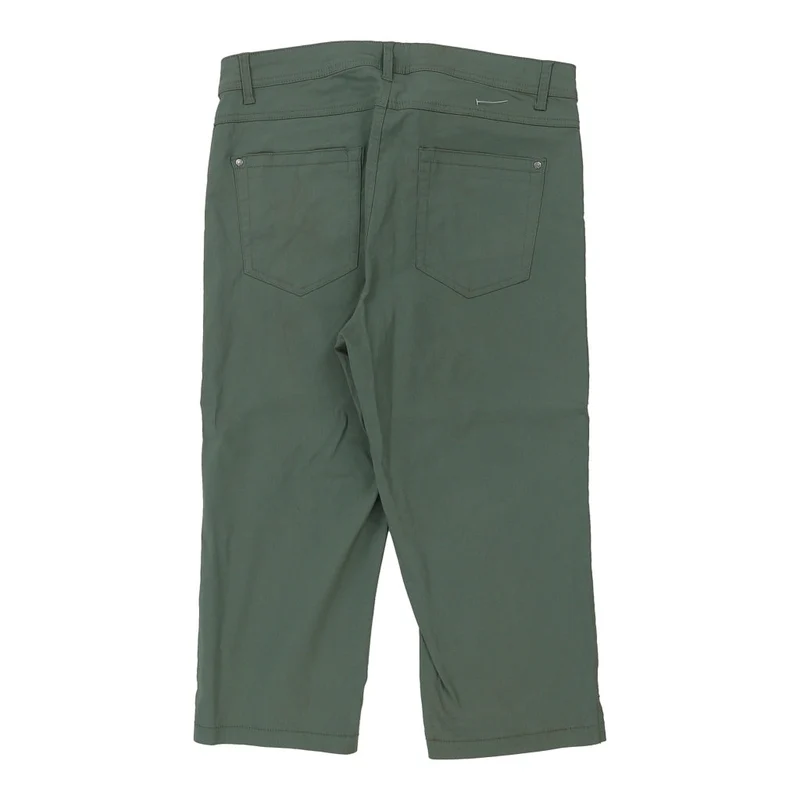 3/4 length Laura Torelli Shorts - 34W 19L Green Cotton