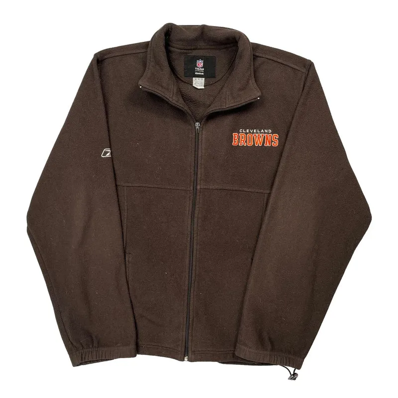 Cleveland Browns Reebok Football Fleece Jacket - Medium Brown Polyester