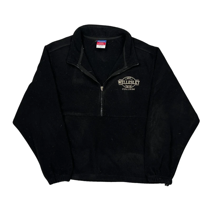 Wellesley College Champion College Fleece - Small Black Polyester