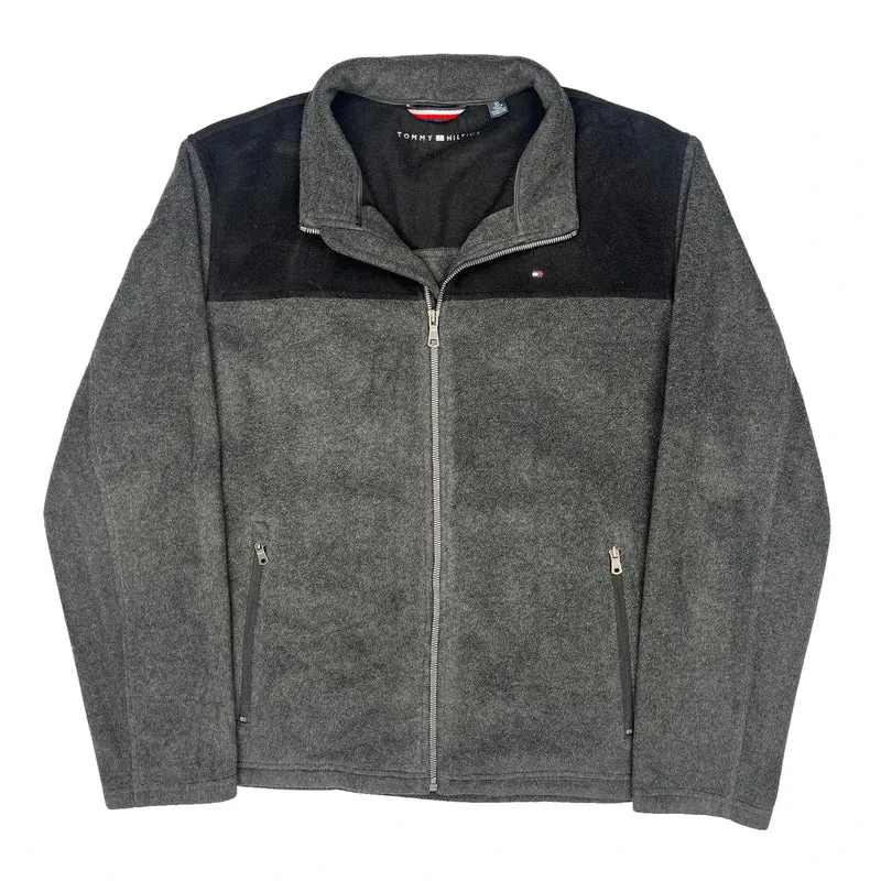 Tommy Hilfiger Fleece Jacket - XL Grey Polyester
