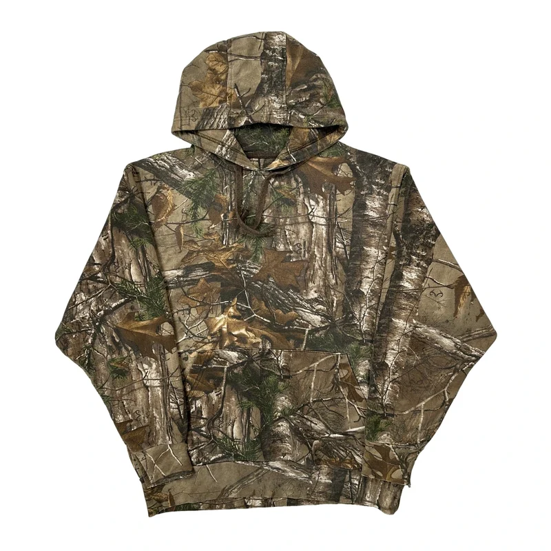 Game Winner Camo Hoodie - Medium Camo Cotton