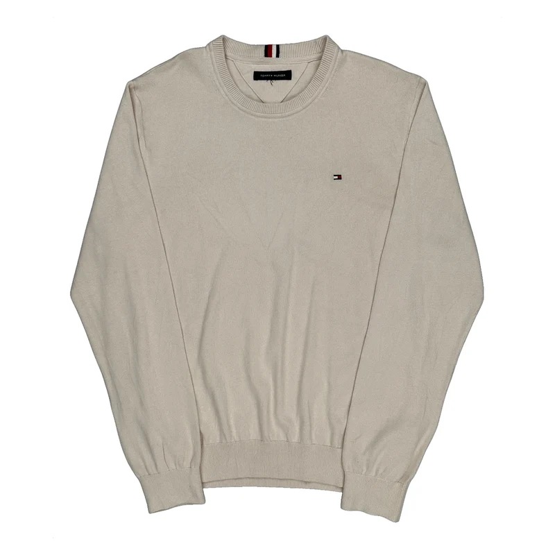 Tommy Hilfiger Sweater - Large Cream Cotton