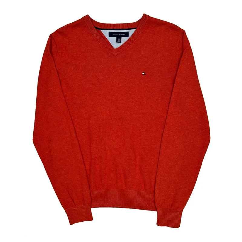 Tommy Hilfiger Sweater - Medium Red Cotton