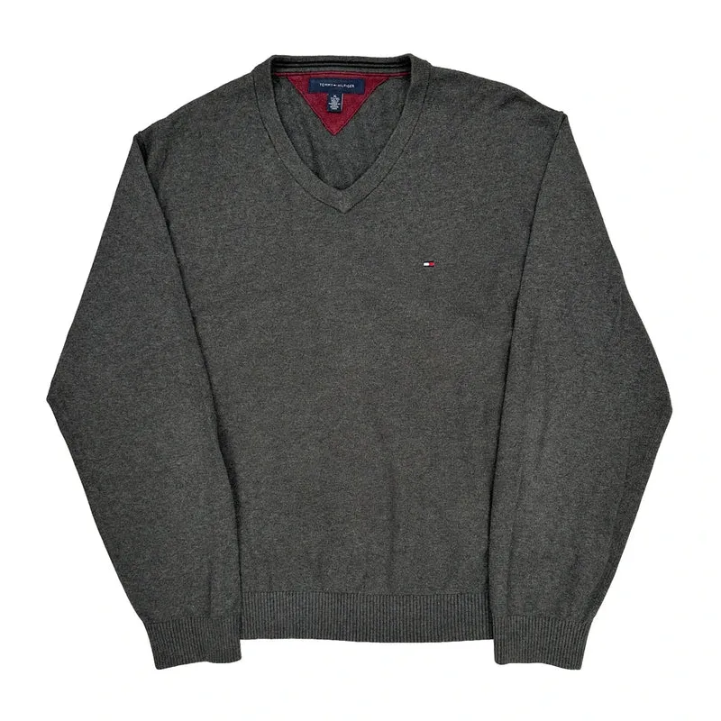 Tommy Hilfiger Sweater - XL Gray Cotton