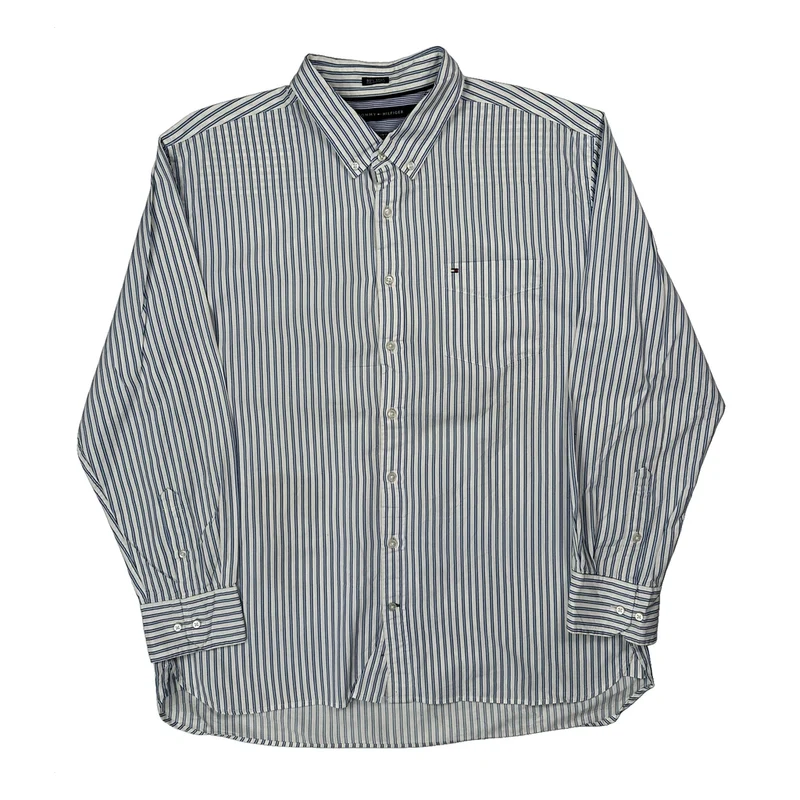 Tommy Hilfiger Striped Shirt - 3XL White Cotton