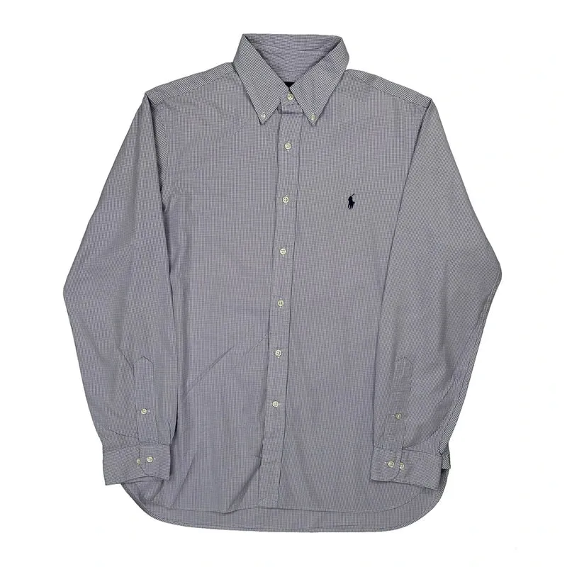 Ralph Lauren Checked Shirt - Large Blue Cotton