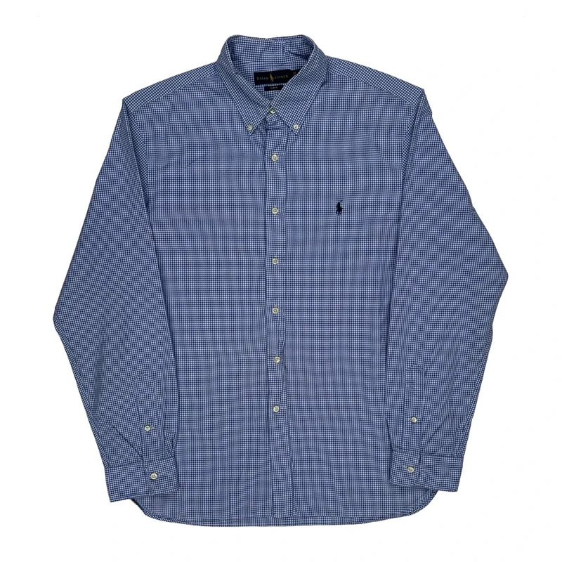 Ralph Lauren Slim Fit Shirt - XL Blue Cotton