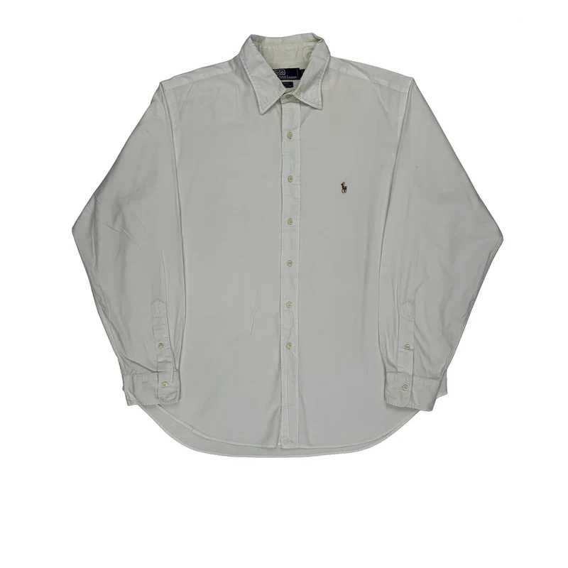 Polo By Ralph Lauren Shirt - XL White Cotton