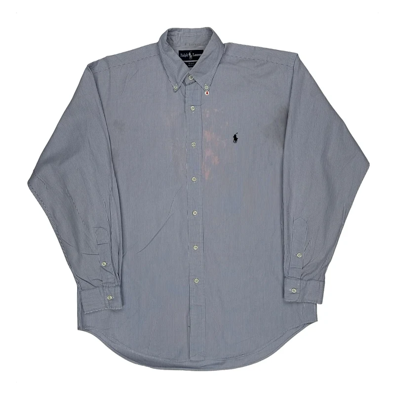 Blake Shirt Ralph Lauren Striped Shirt - Medium Blue Cotton