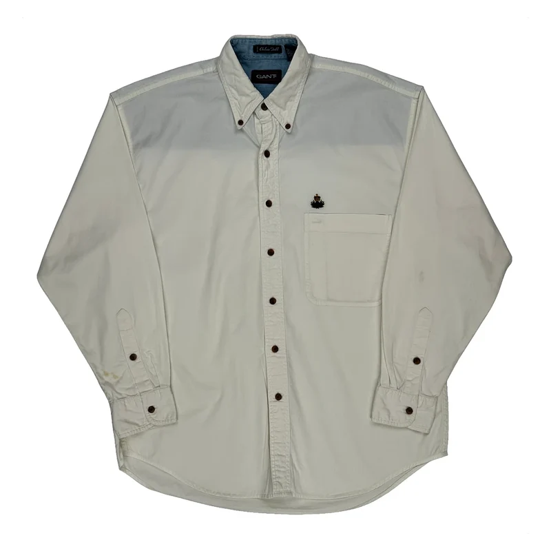 Gant Shirt - Medium Cream Cotton