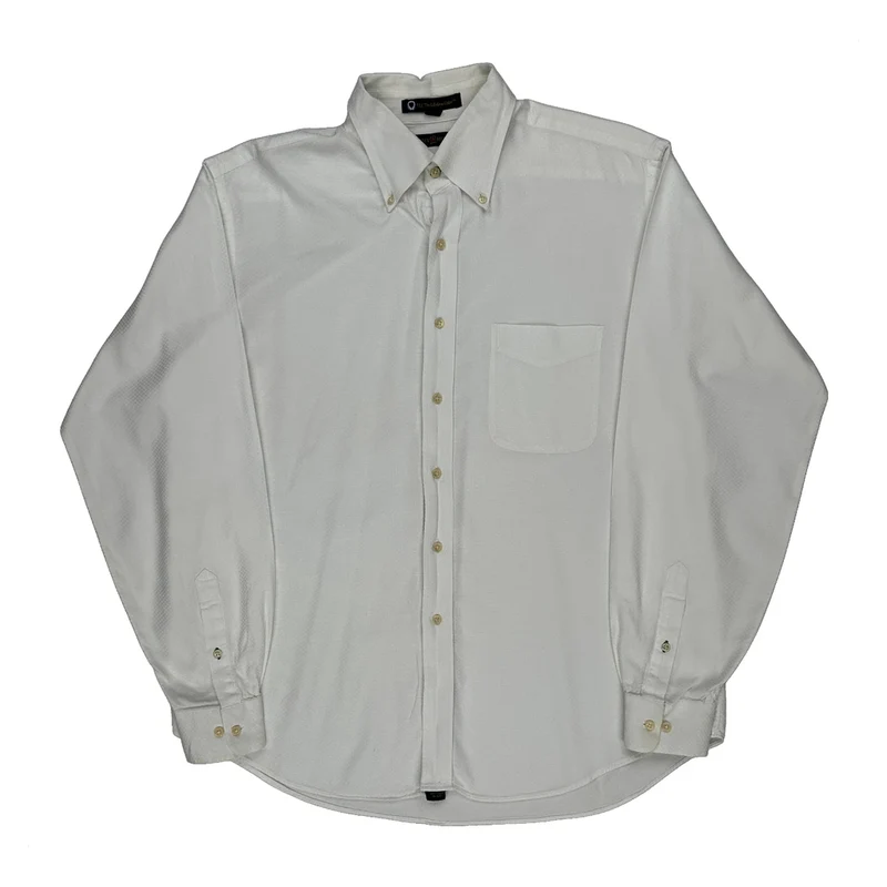 Tommy Hilfiger Shirt - Large White Cotton