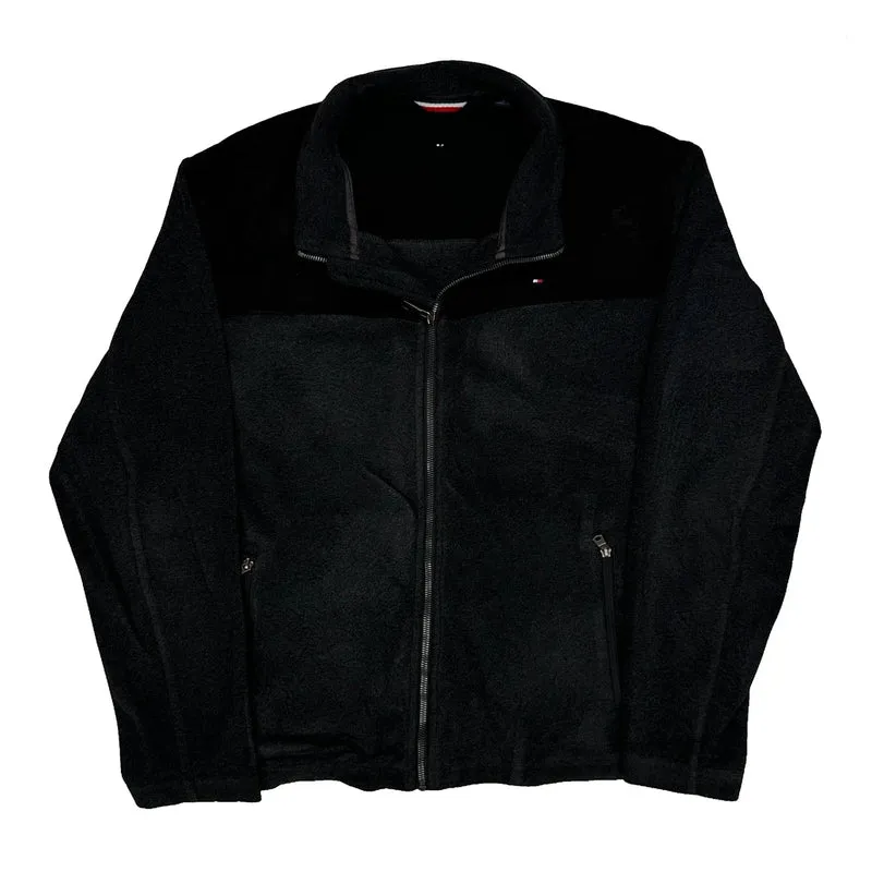 Tommy Hilfiger Fleece Jacket - Large Black Polyester