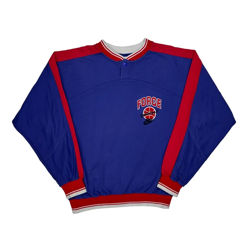 Force Nike Basketball Sweatshirt - Medium Blue Cotton Blend